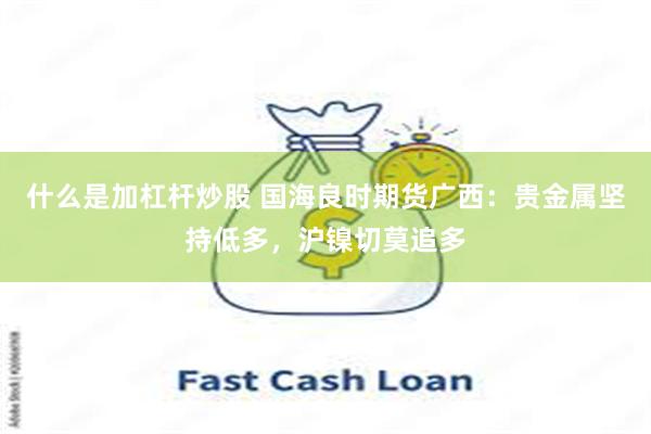 什么是加杠杆炒股 国海良时期货广西：贵金属坚持低多，沪镍切莫追多