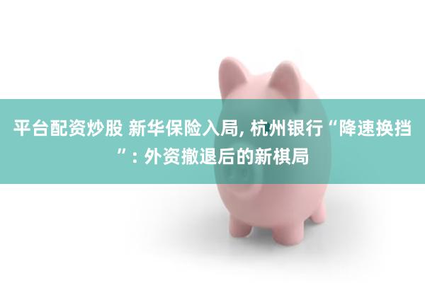 平台配资炒股 新华保险入局, 杭州银行“降速换挡”: 外资撤退后的新棋局