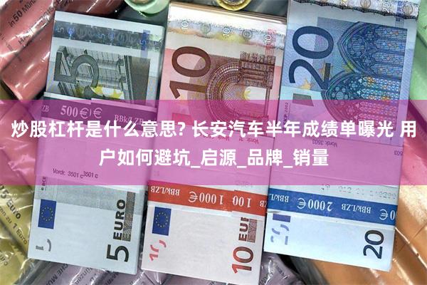 炒股杠杆是什么意思? 长安汽车半年成绩单曝光 用户如何避坑_启源_品牌_销量